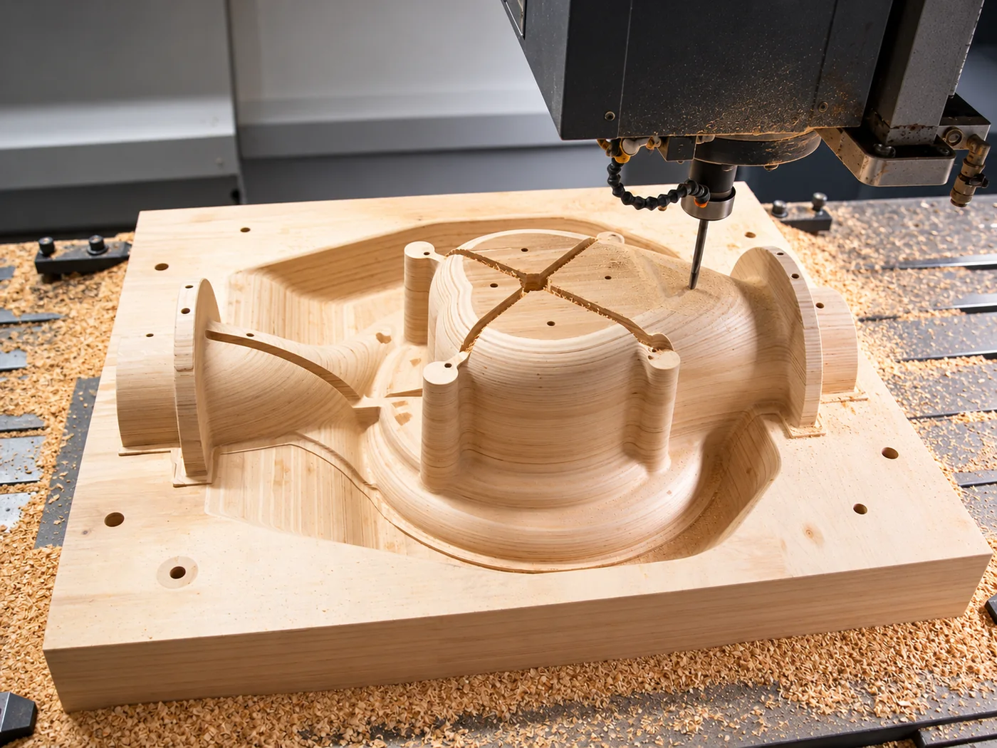 Ahşap döküm modelinin CNC tezgâhında işlenmesi